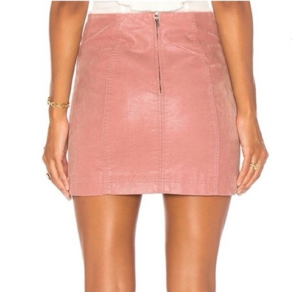 Free People • Modern Femme Vegan Leather Mini Skirt - Picture 2 of 11